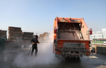 Bursa İnegöl'de önce şehir, sonra araçlar temizleniyor